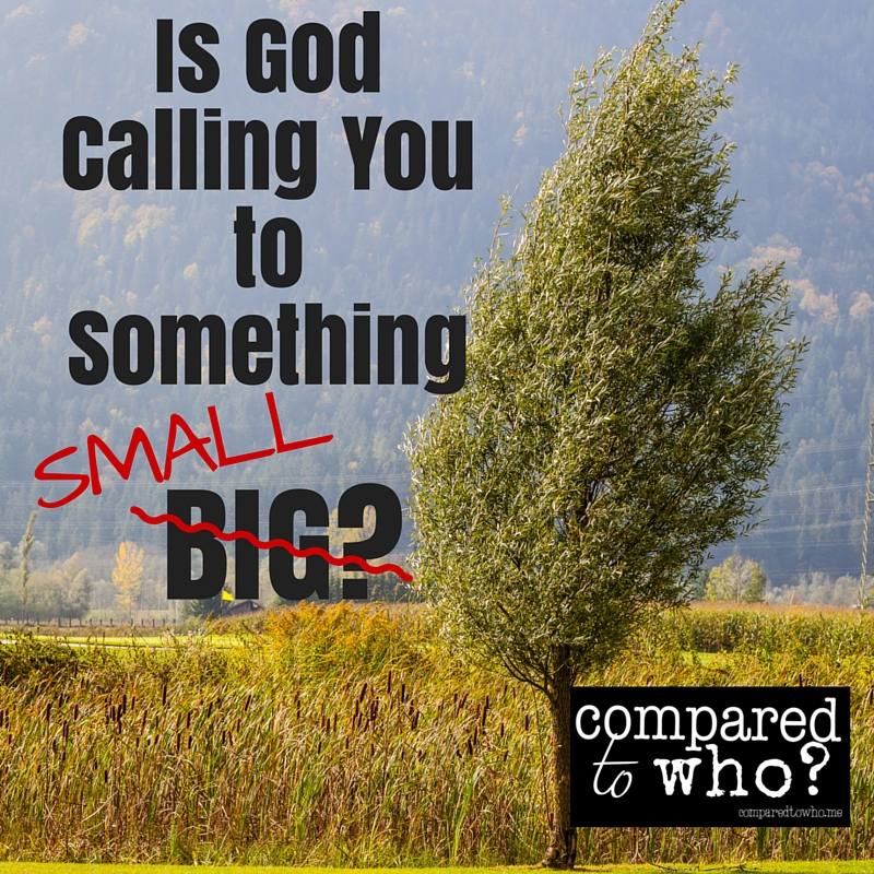 Is God Calling You to do Something Small?