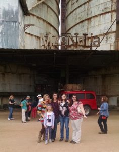 At the Magnolia Silos with my daughter and our friends: Laurel, Brandy & Erin.