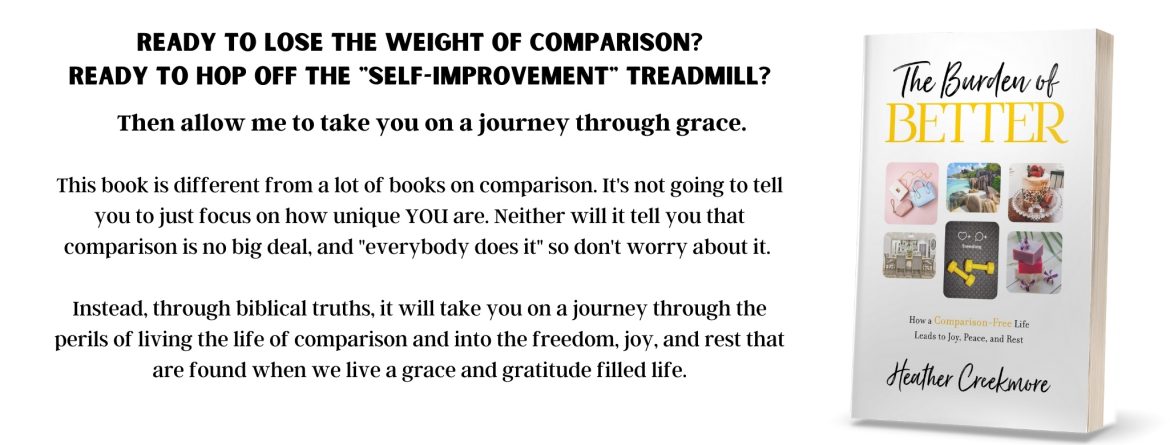 burden of better book on comparison and how to lose the weight of comparison