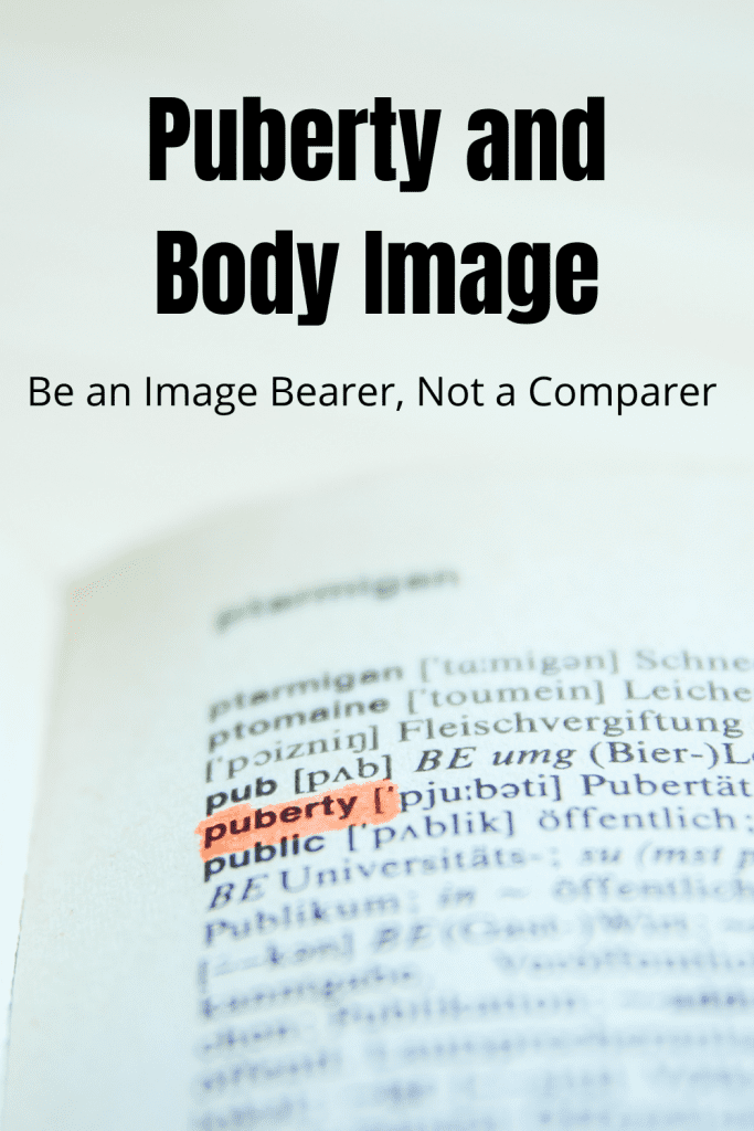 puberty and body image: be an image bearer, not a comparer
